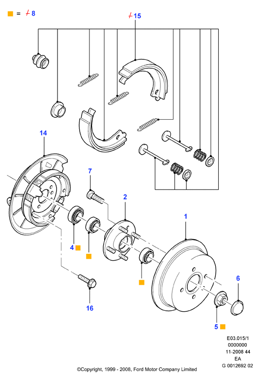 FORD 1101837 - Kit cuscinetto ruota www.autoricambi360.it