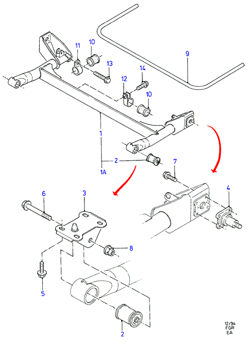 FORD 6 745 350 - Supporto, Braccio oscillante www.autoricambi360.it