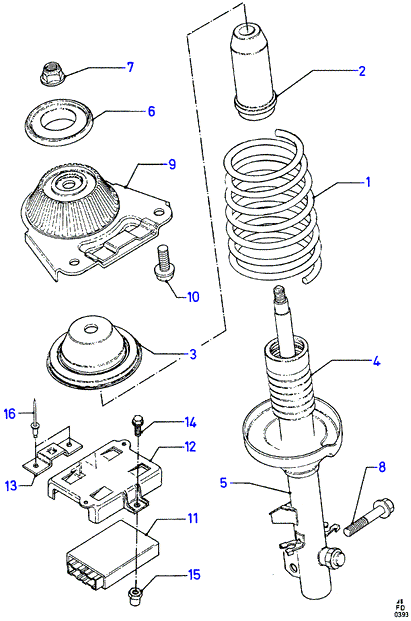 FORD 6 838 725 - Supporto ammortizzatore a molla www.autoricambi360.it