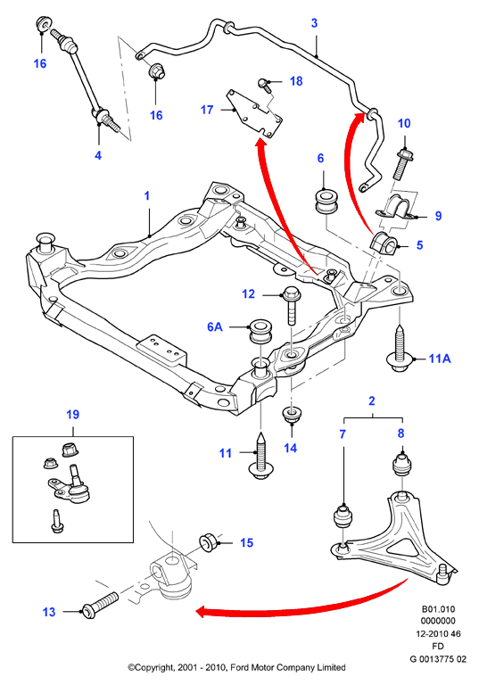 FORD 5 106 995 - Asta / Puntone, Stabilizzatore www.autoricambi360.it