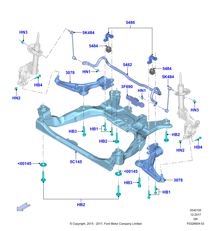 FORD 5182780 - Asta / Puntone, Stabilizzatore www.autoricambi360.it