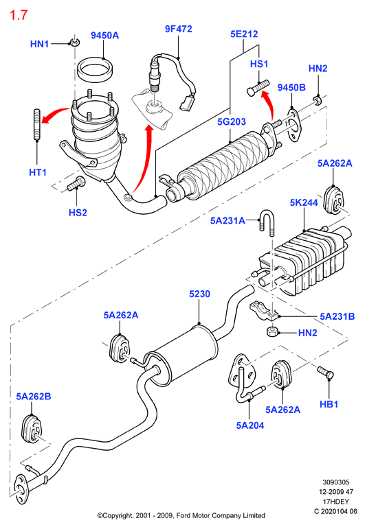 FORD 1 108 795 - Sonda lambda www.autoricambi360.it