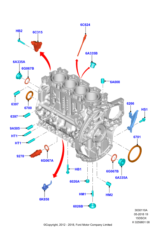 FORD 1 142 360 - Paraolio, Albero a gomiti www.autoricambi360.it