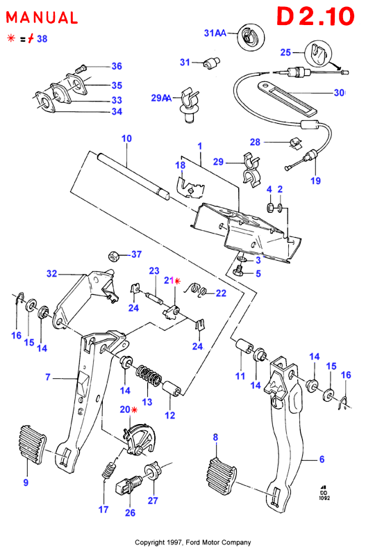 FORD 6 089 985 - Interruttore luce freno www.autoricambi360.it
