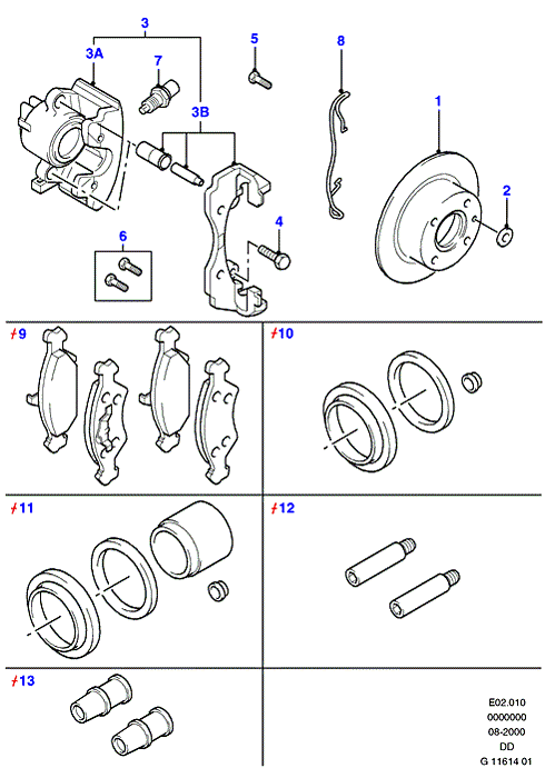 TRW GDB255 - Kit pastiglie freno, Freno a disco www.autoricambi360.it
