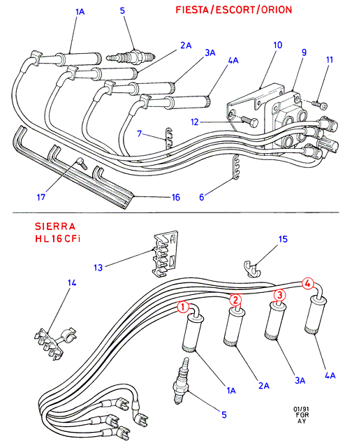 FORD 1120829 - Candela accensione www.autoricambi360.it