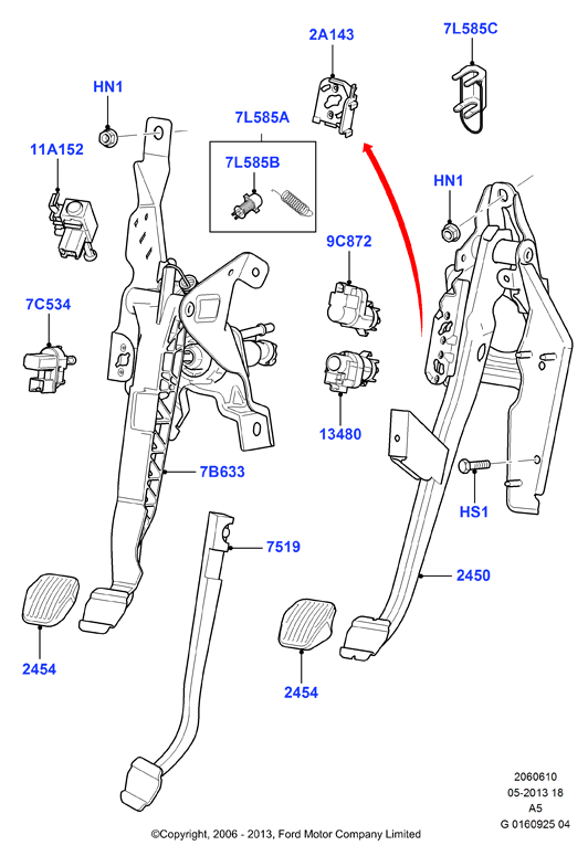 FORD 1712303 - Cilindro trasmettitore, Frizione www.autoricambi360.it