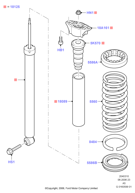 FORD 1444281 - Supporto ammortizzatore a molla www.autoricambi360.it