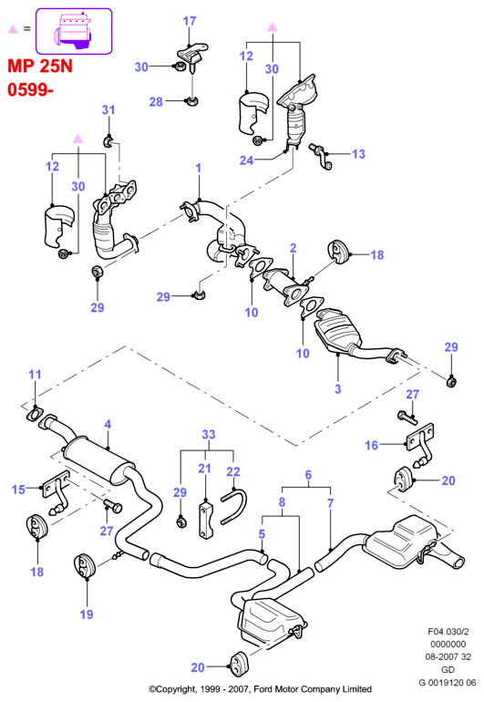 FORD 1 001 702 - Sonda lambda www.autoricambi360.it