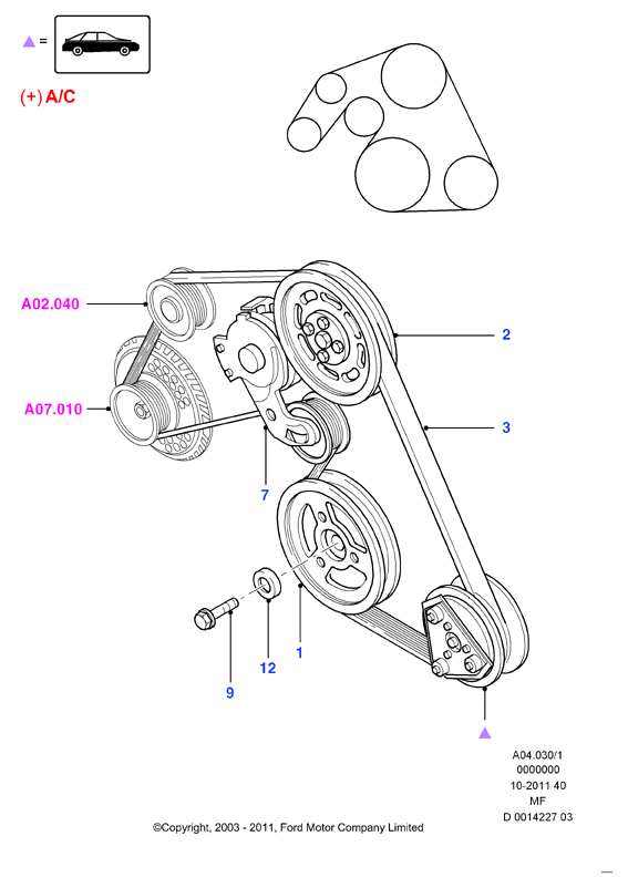 FORD 4188206 - Cinghia Poly-V www.autoricambi360.it