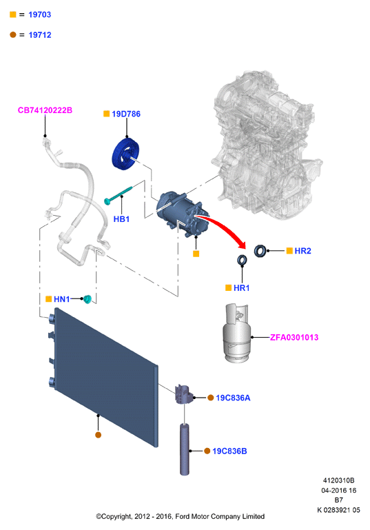 AHE 43495 - Condensatore, Climatizzatore www.autoricambi360.it