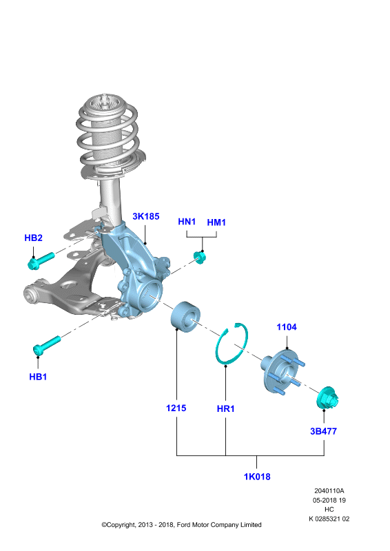 FORD 2 020 593 - Kit cuscinetto ruota www.autoricambi360.it