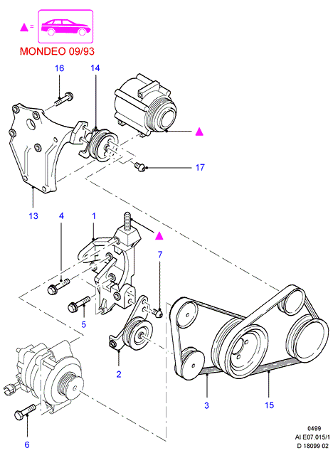 FORD 6842244 - Cinghia Poly-V www.autoricambi360.it