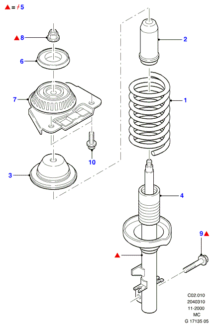 FORD 6 838 725 - Supporto ammortizzatore a molla www.autoricambi360.it