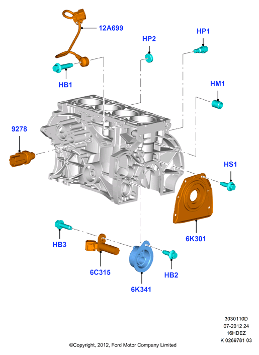 FORD 1 363 512 - Sensore, Pressione olio www.autoricambi360.it