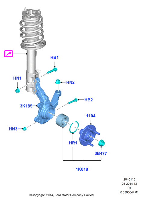 FORD 1582282 - Kit cuscinetto ruota www.autoricambi360.it