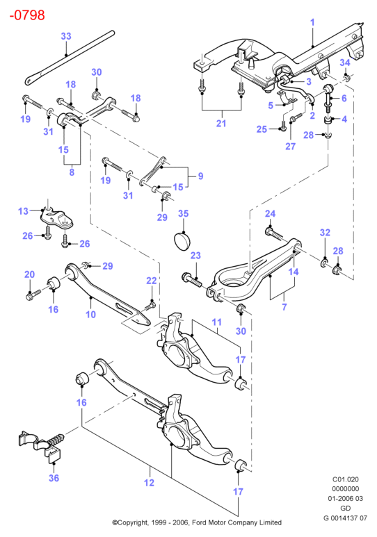 FORD 1054209 - Asta / Puntone, Stabilizzatore www.autoricambi360.it