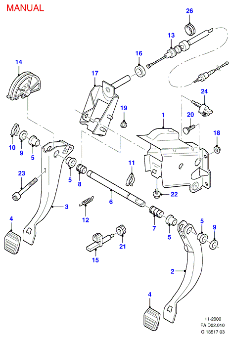 FORD 6 089 985 - Interruttore luce freno www.autoricambi360.it