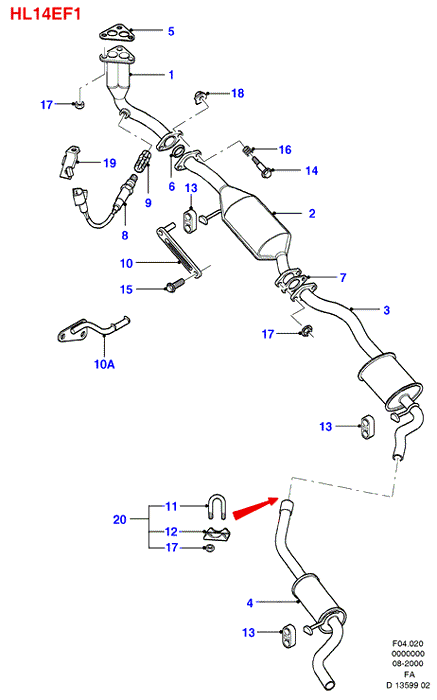 FORD 1 013 764 - Sonda lambda www.autoricambi360.it