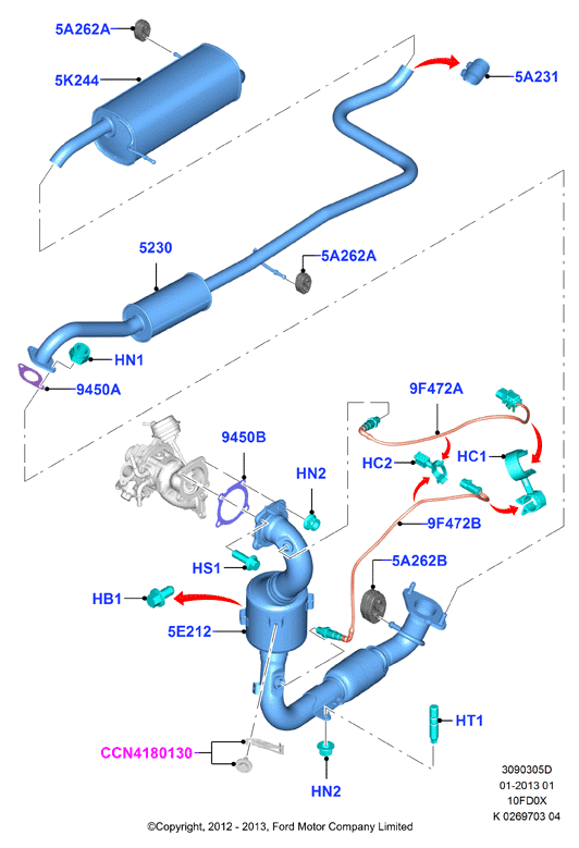 FORD 1773164 - Sonda lambda www.autoricambi360.it