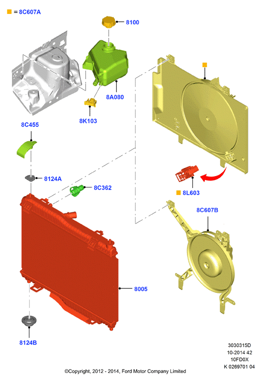 FORD 1 513 111 - Serbatoio compensazione, Refrigerante www.autoricambi360.it