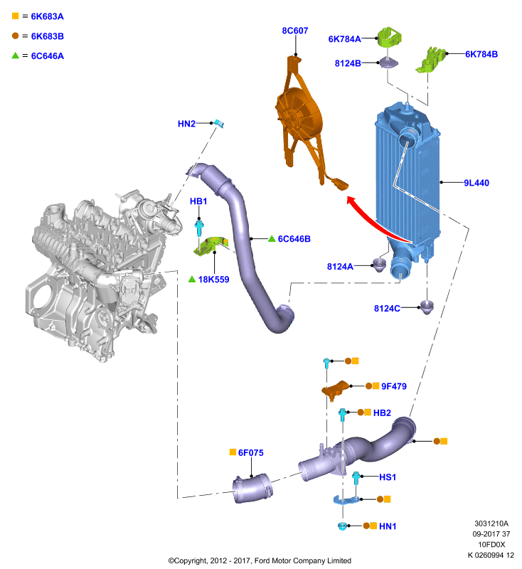 FORD 1 871 255 - Sensore, Pressione alimentazione www.autoricambi360.it