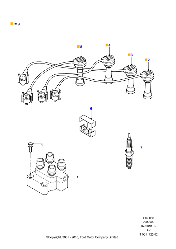 FORD 1335371 - Kit cavi accensione www.autoricambi360.it