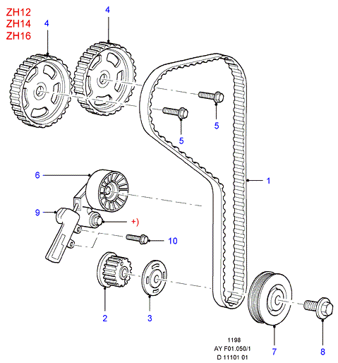FORD 1823388 - Cinghia dentata www.autoricambi360.it