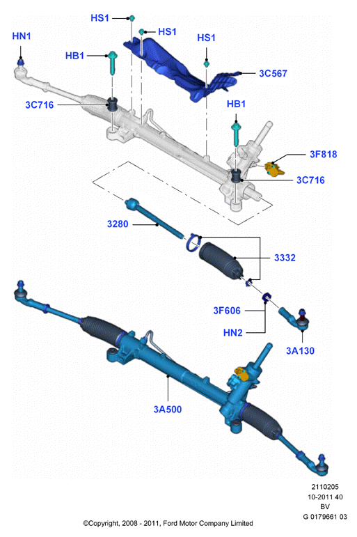 FORD 1510270 - Giunto assiale, Asta trasversale www.autoricambi360.it