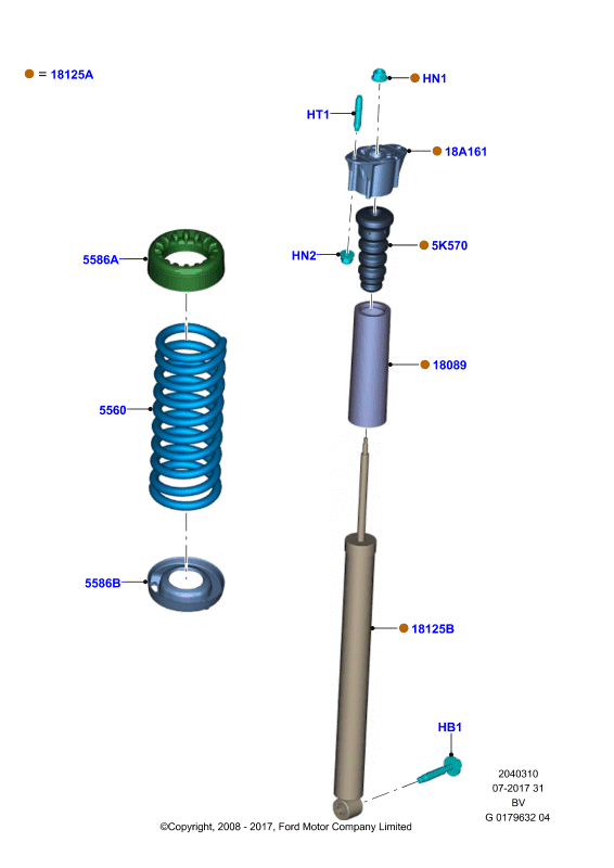 FORD 1444281 - Supporto ammortizzatore a molla www.autoricambi360.it
