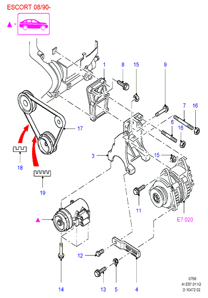 GATES 5PK1140 - Cinghia Poly-V www.autoricambi360.it