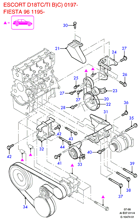 FORD 1093816 - Cinghia Poly-V www.autoricambi360.it