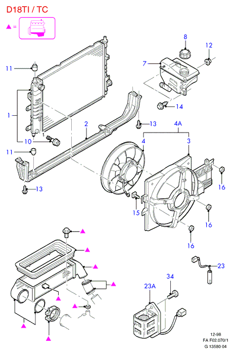 FORD 1 047 497 - Serbatoio compensazione, Refrigerante www.autoricambi360.it