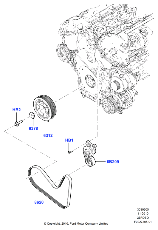 GATES 6PK1138 - Cinghia Poly-V www.autoricambi360.it