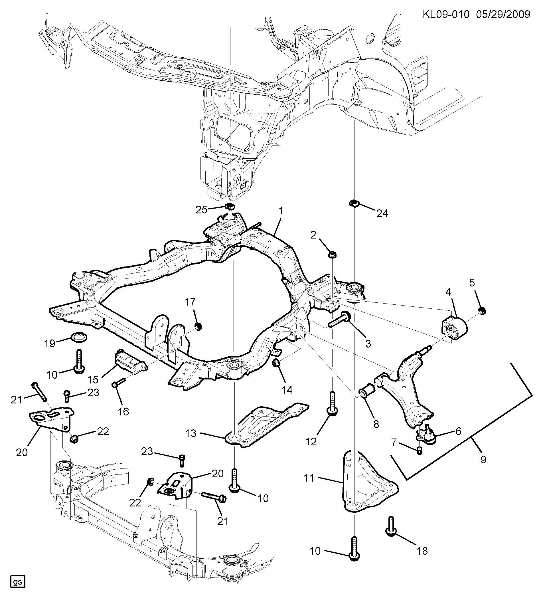 GM 96809676 - Supporto, Braccio oscillante www.autoricambi360.it