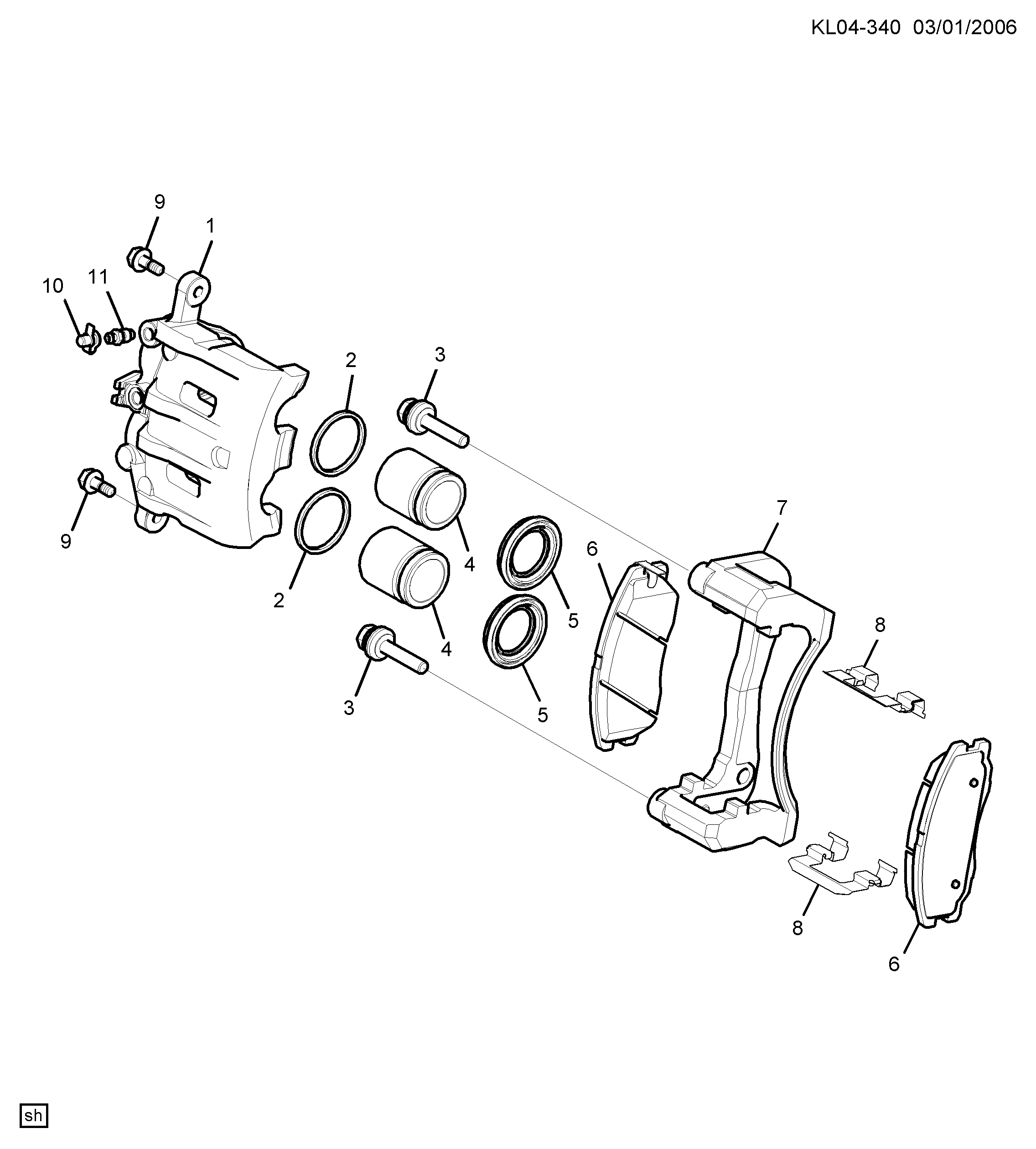 PSA 20789468 - Kit pastiglie freno, Freno a disco www.autoricambi360.it