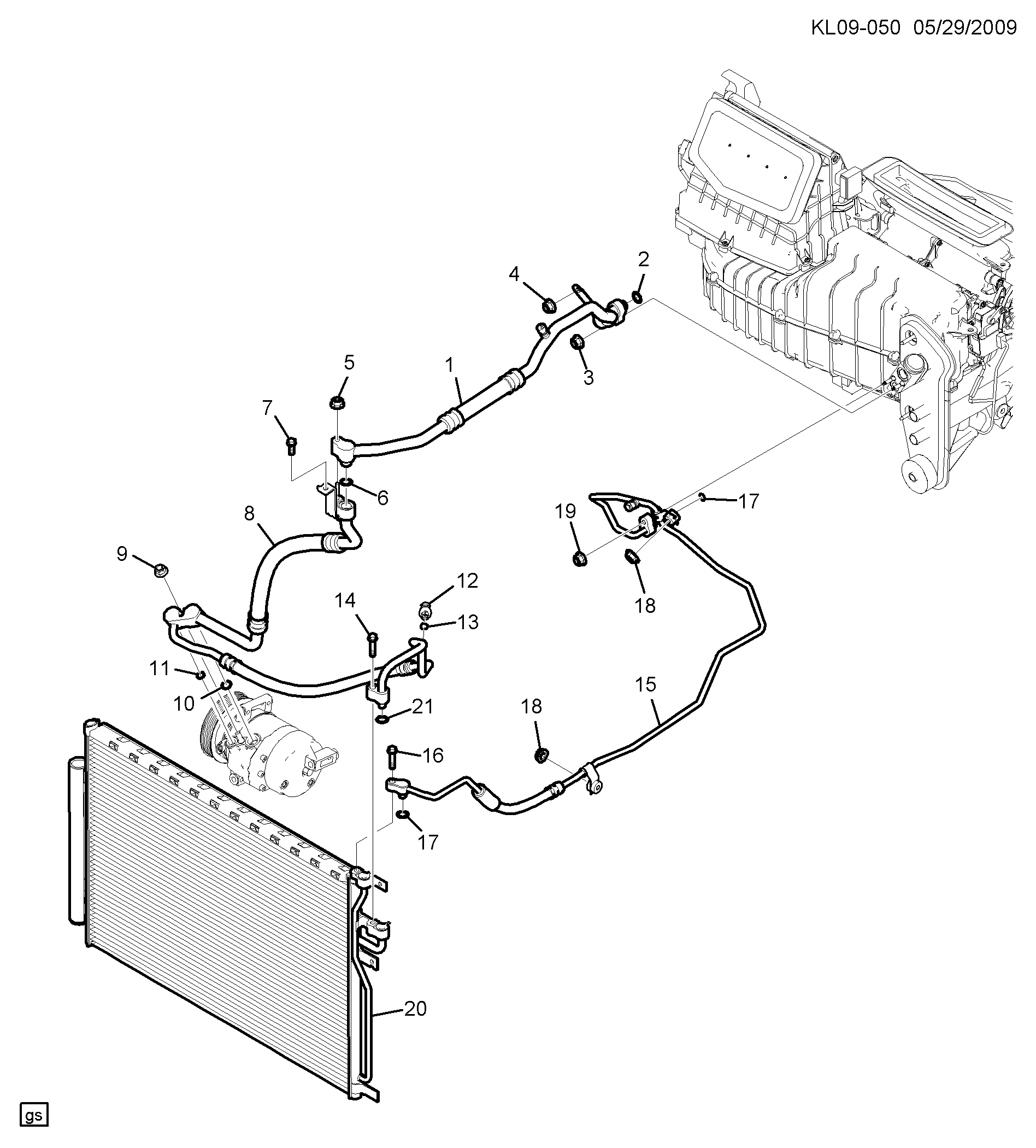 GM 95018104 - Interruttore a pressione, Climatizzatore www.autoricambi360.it