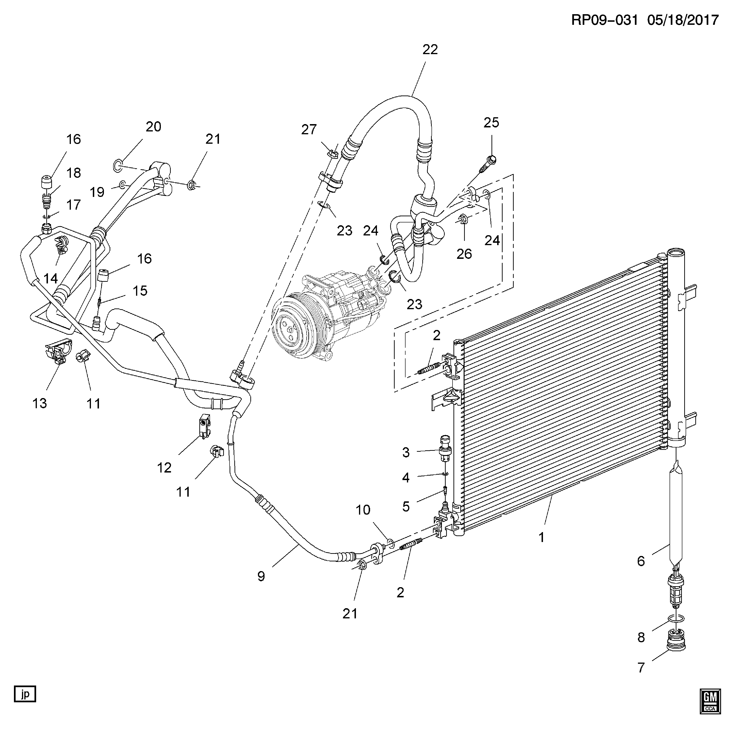 GM 22678731 - Interruttore a pressione, Climatizzatore www.autoricambi360.it