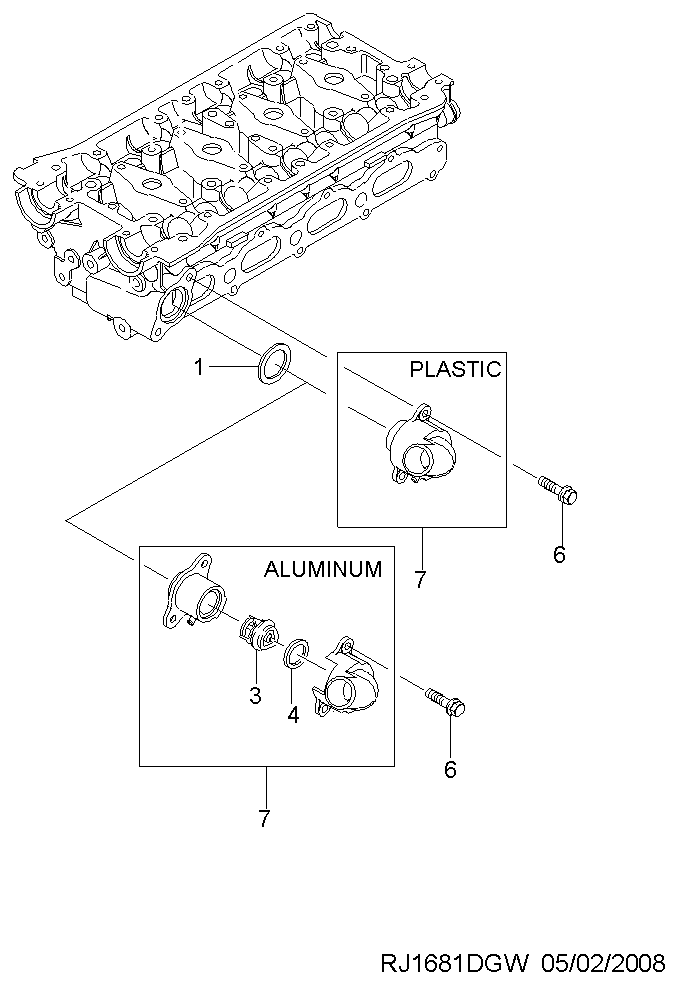 FCA 96143939 - Termostato, Refrigerante www.autoricambi360.it