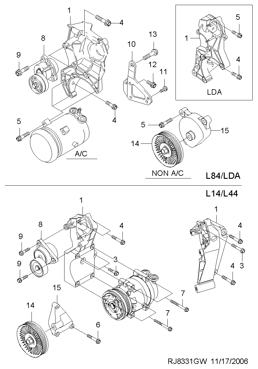 GM 96966707 - Tendicinghia, Cinghia Poly-V www.autoricambi360.it