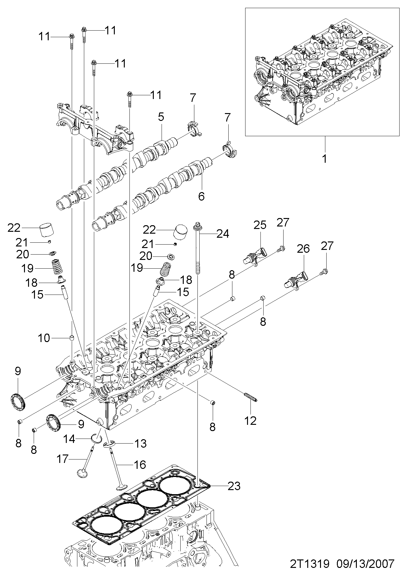 GM 55565708 - Sensore, Posizione albero a camme www.autoricambi360.it