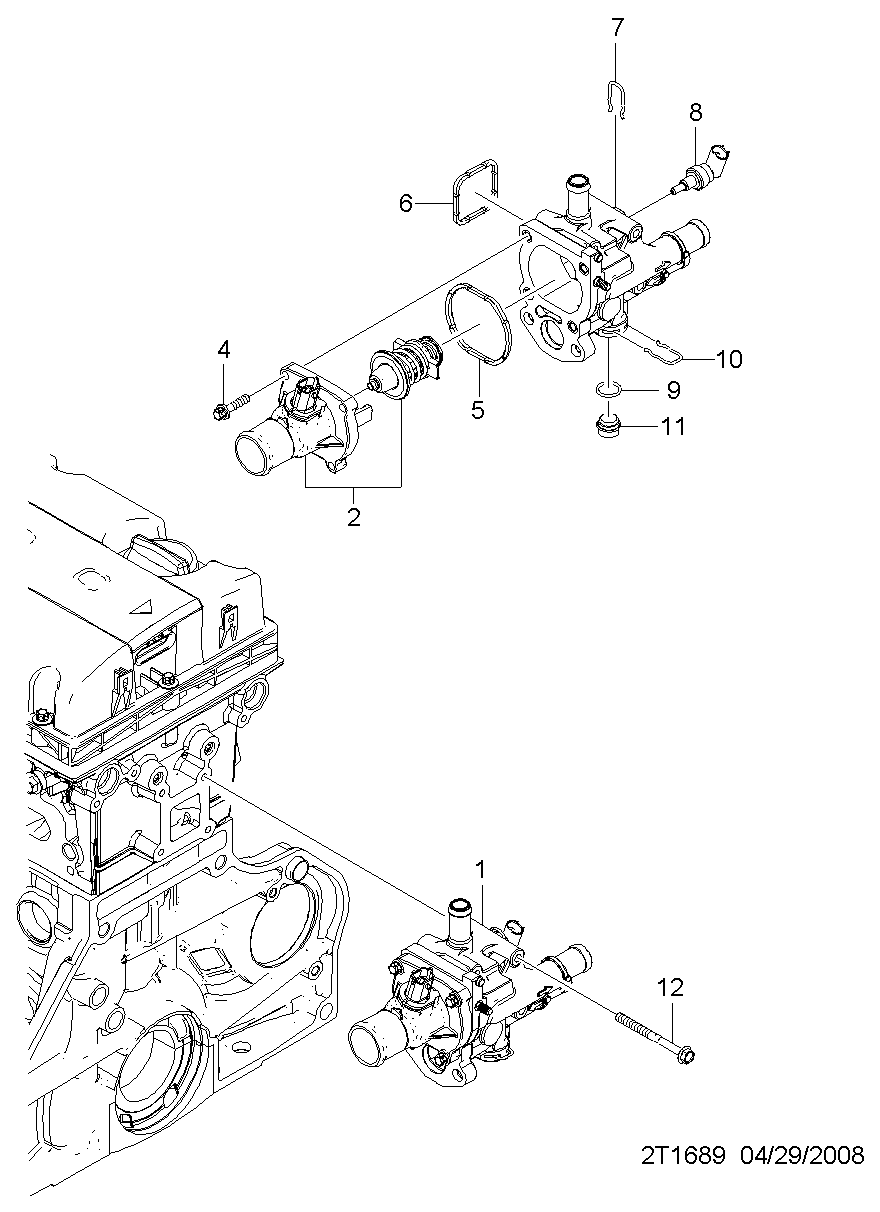 PSA 55578419 - Termostato, Refrigerante www.autoricambi360.it