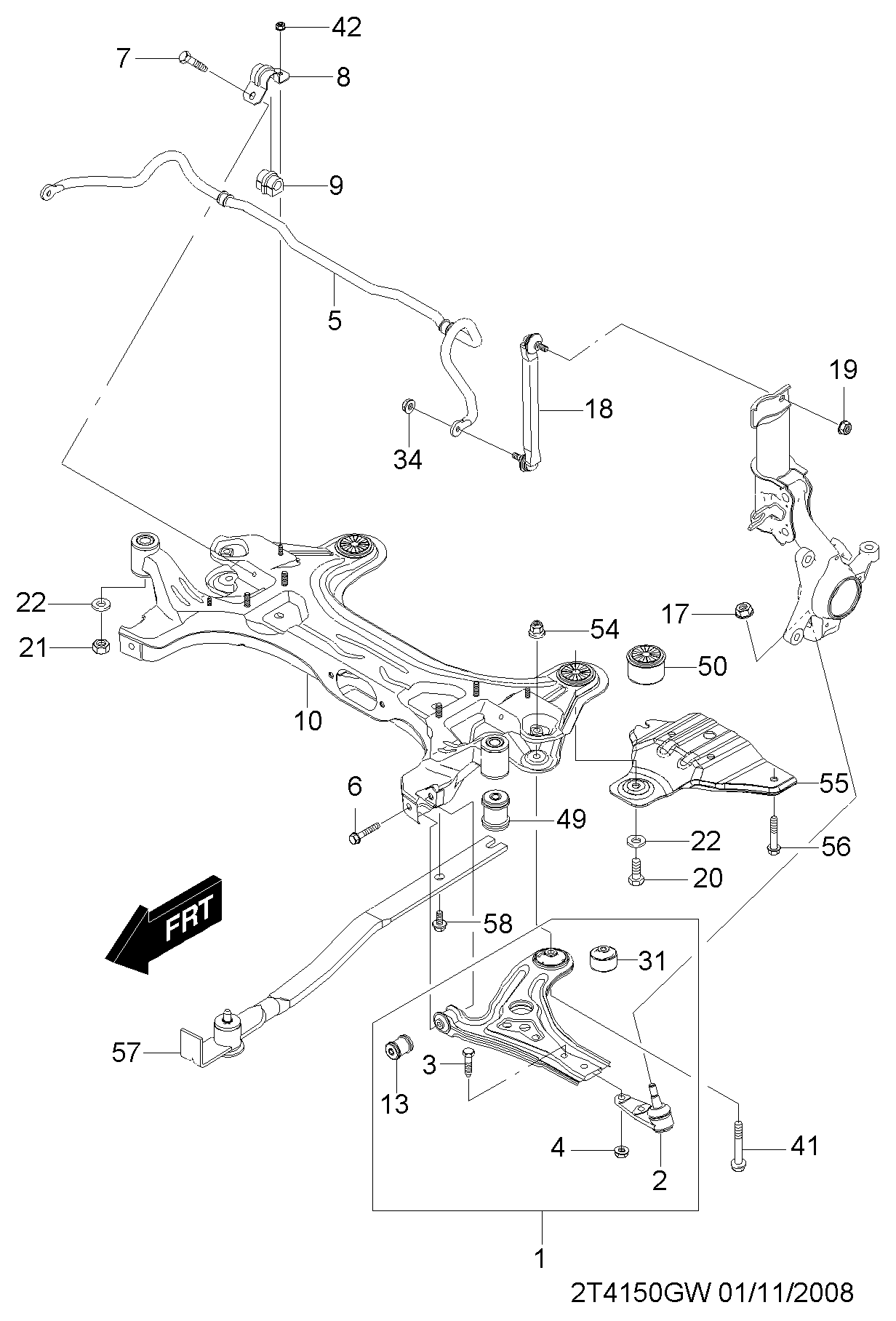 GM 95994977 - Asta / Puntone, Stabilizzatore www.autoricambi360.it