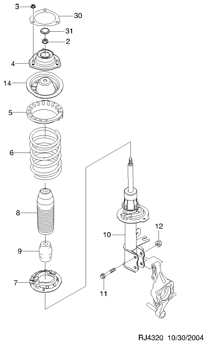 GM 96 407 822 - Ammortizzatore www.autoricambi360.it