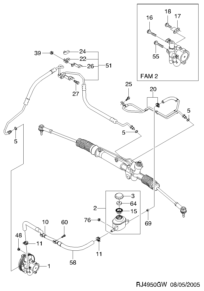 GM 94535975 - Guarnizione, Collettore aspirazione www.autoricambi360.it