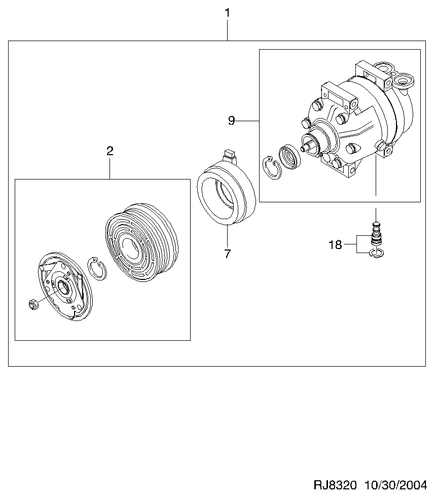 GM 96484932 - Compressore, Climatizzatore www.autoricambi360.it