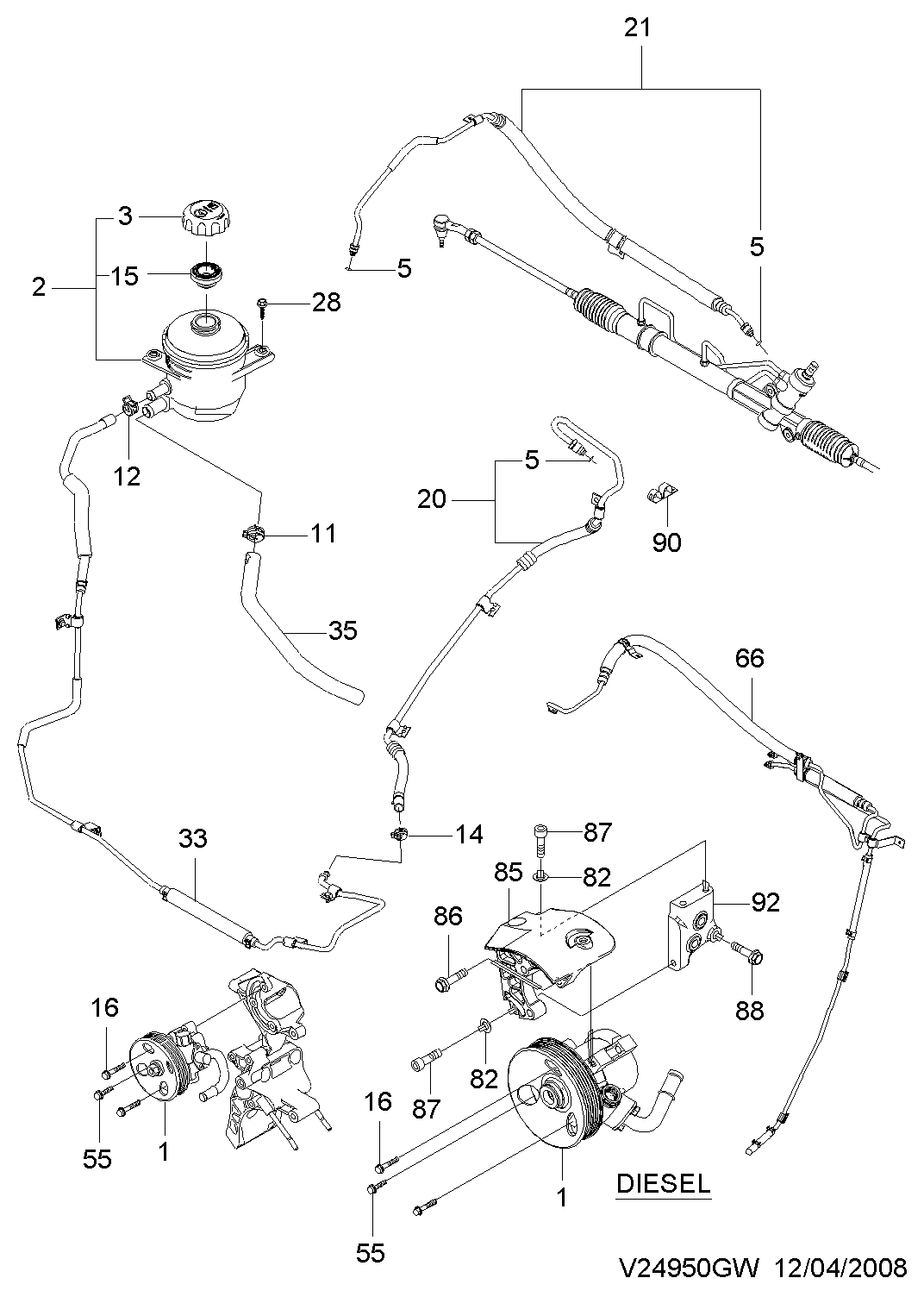 GM 94535975 - Guarnizione, Collettore aspirazione www.autoricambi360.it