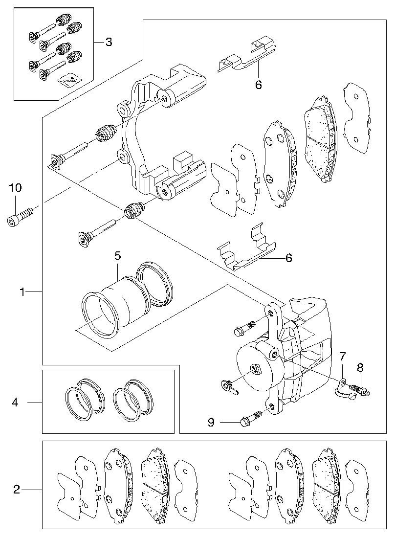 PSA S4510011 - Kit pastiglie freno, Freno a disco www.autoricambi360.it