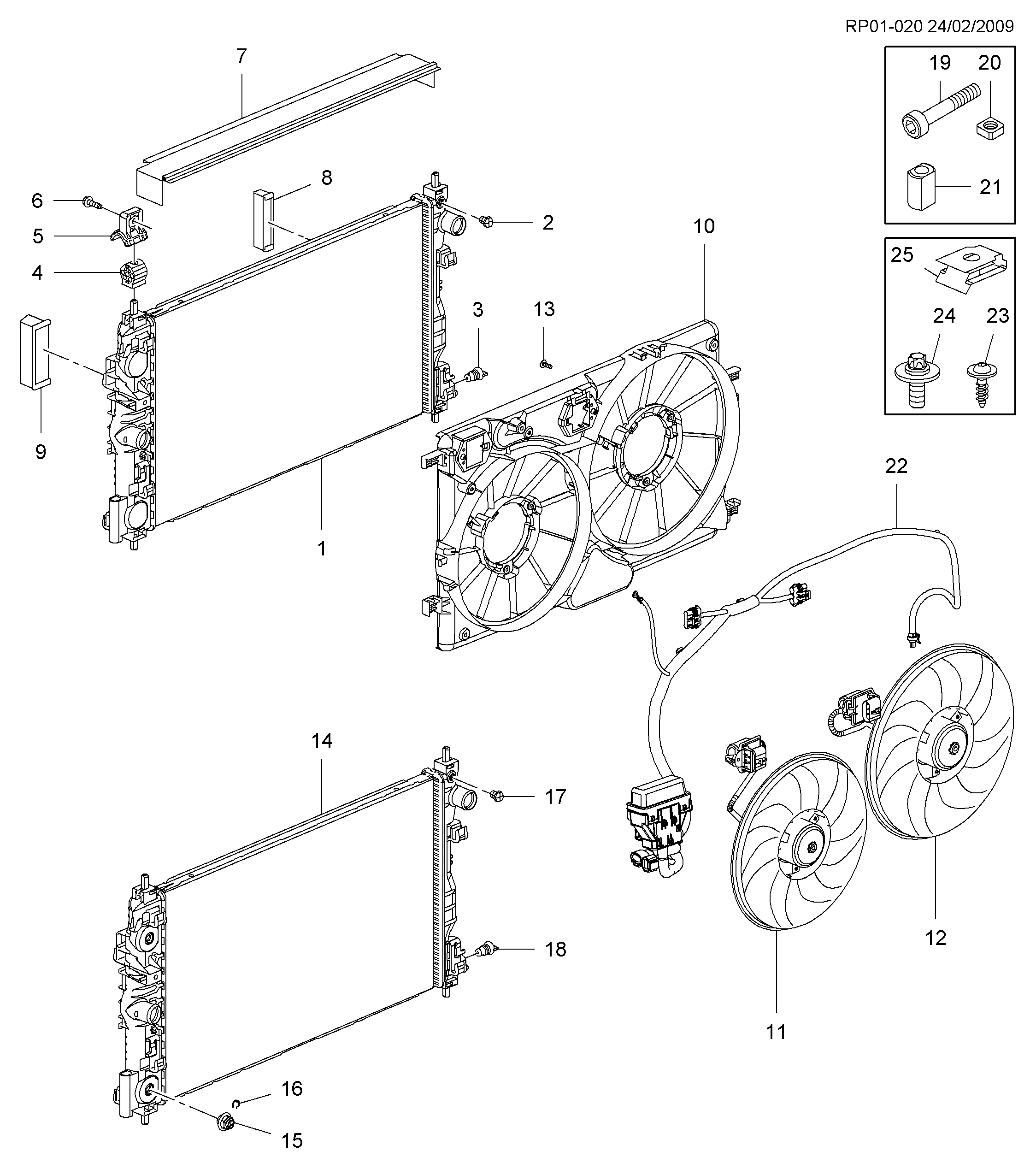 GM 11099561 - Radiatore, Raffreddamento motore www.autoricambi360.it