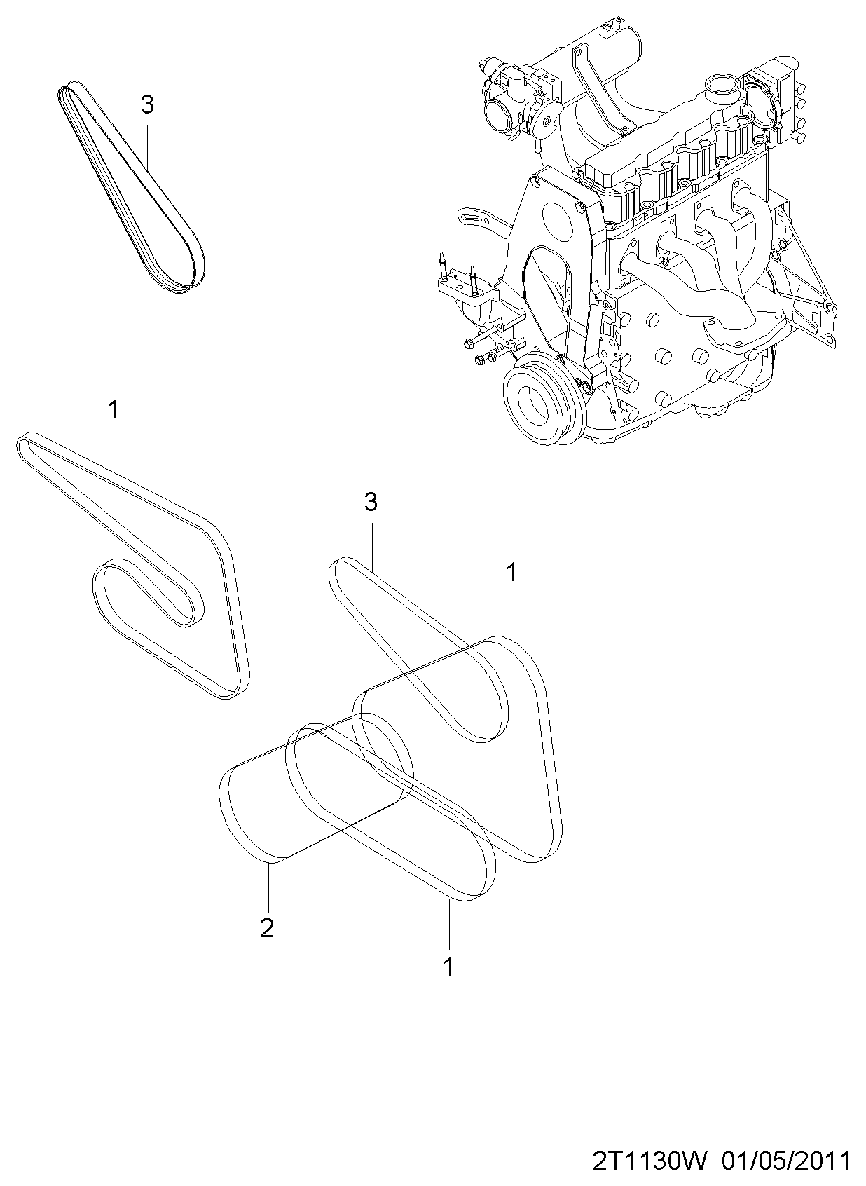 GM 96610563 - Cinghia Poly-V www.autoricambi360.it